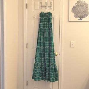 Emerald Green Embroiderd Maxi